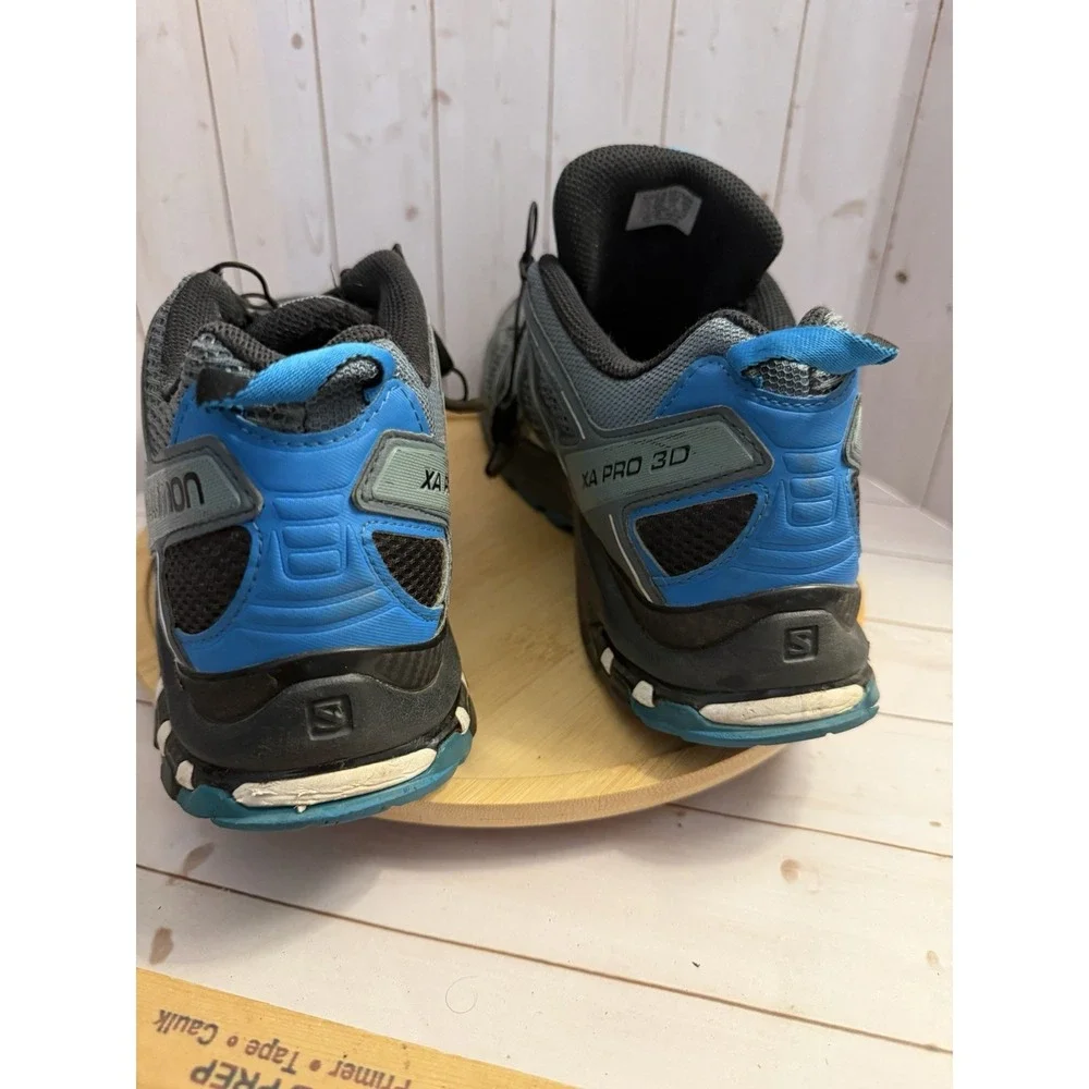 Salomon XA Pro 3D Men's Size 12 Blue Gray Trail Running Hiking Shoes Sneakers